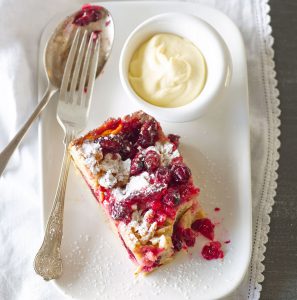 Cranberry and Cinnamon Bread and Butter Pudding