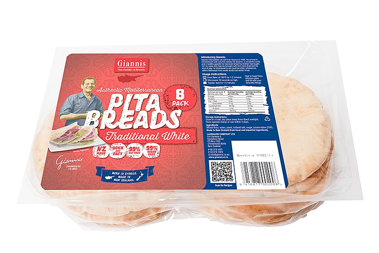 Pita Bread White Giannis Pita Bread