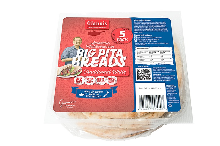 Big Pita Bread White Giannis Pita Bread
